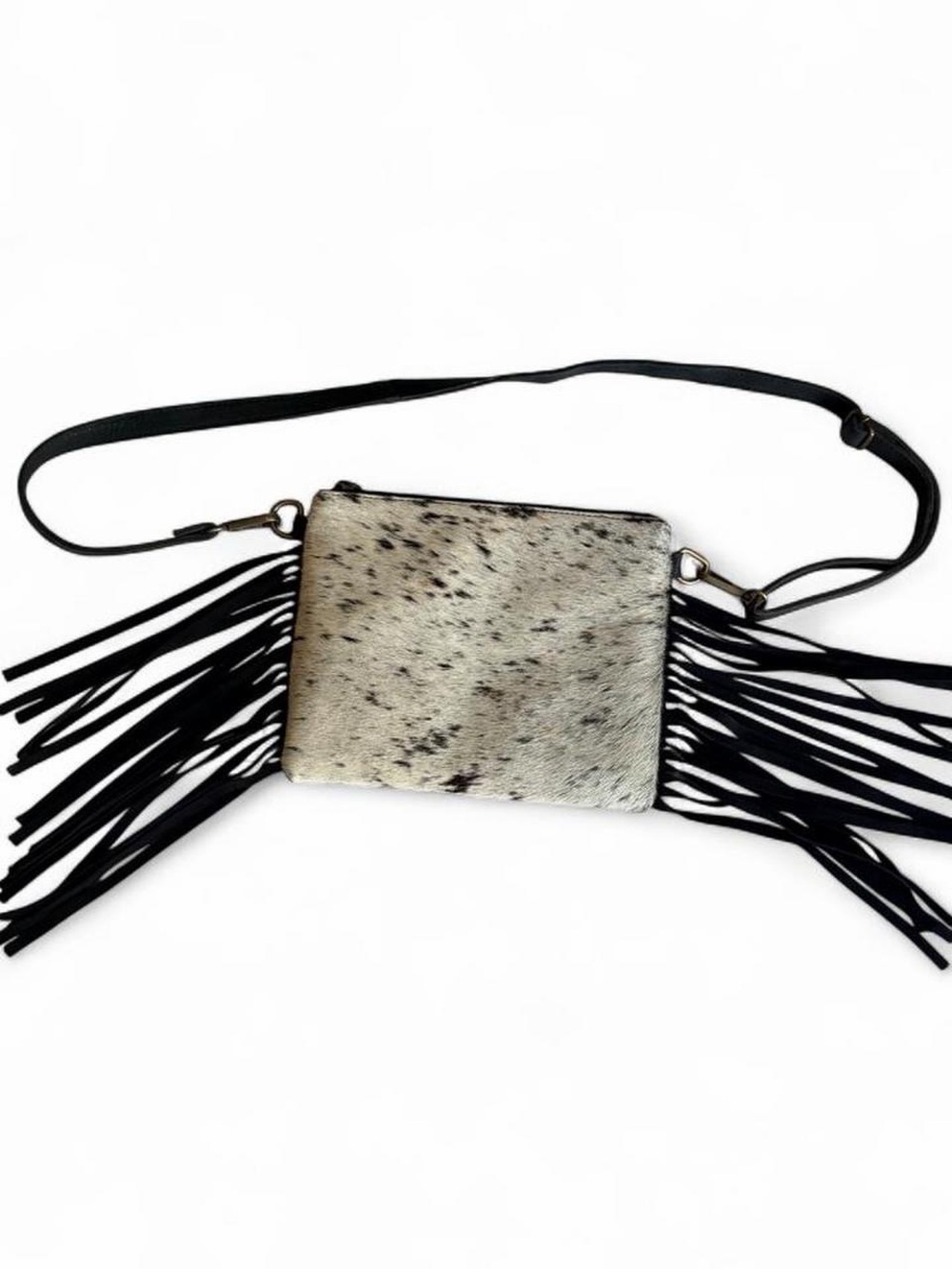 American Darling Cowhide Fringe Crossbody Bag NWOT
